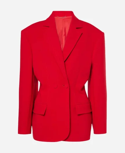 Rare Beauty Event Selena Gomez Red Blazer For Women