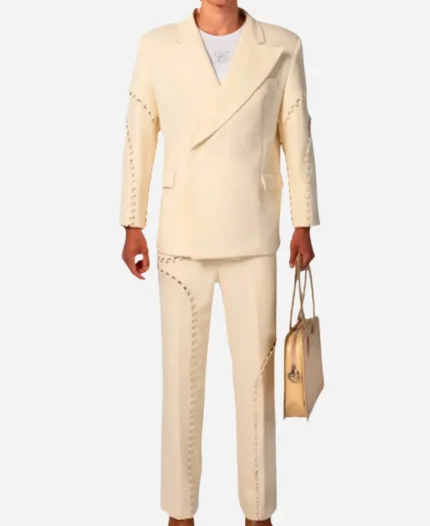 Raul Lopez Button Detail Suit
