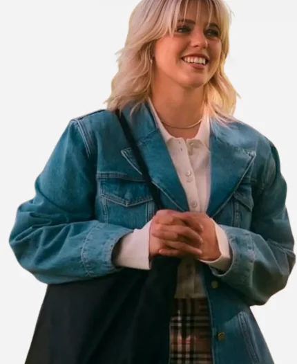 Renee Rapp Tv Series The Sex Lives of College Girls Season 03 Leighton Murray Blue Denim Blazer