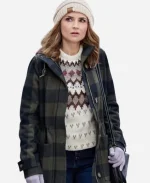 Rescuing Christmas 2023 Rachael Leigh Cook Plaid Coat