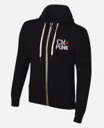 Return of CM Punk Black Zip-Up Hoodie