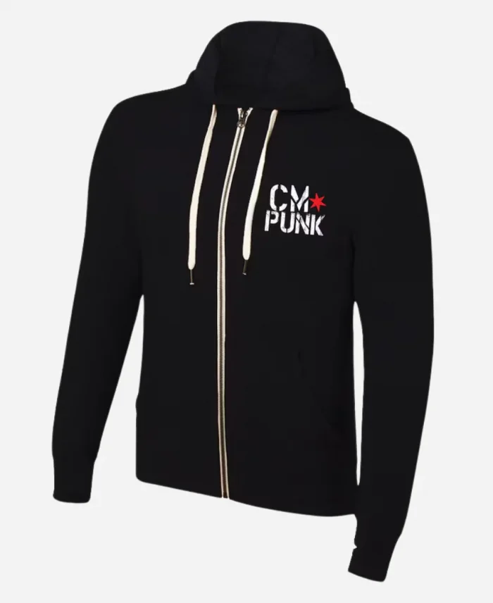 Return of CM Punk Black Zip-Up Hoodie