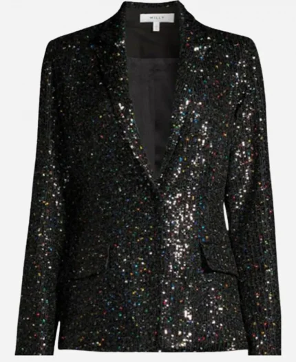 Sally Spectra The Young and the Restless Courtney Hope Black Sequin Blazer