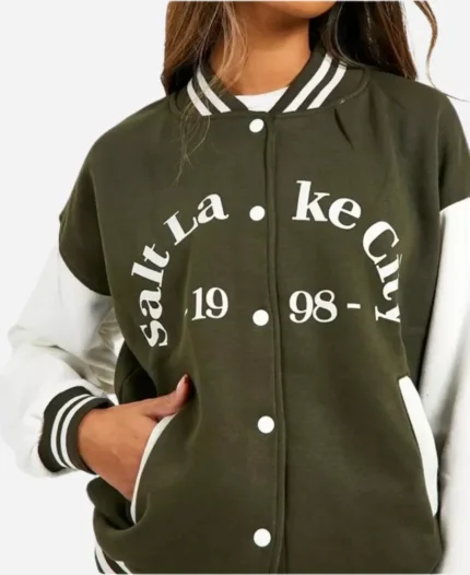 Salt Lake Colour Block Varsity Jacket