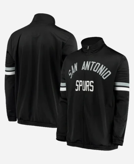 San Antonio Spurs G-III Sports by Carl Banks Veteran Track Jacket