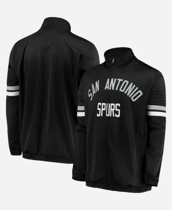 San Antonio Spurs G-III Sports by Carl Banks Veteran Track Jacket