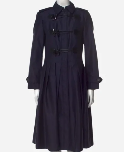 Savannah Guthrie Blue Trench Coat