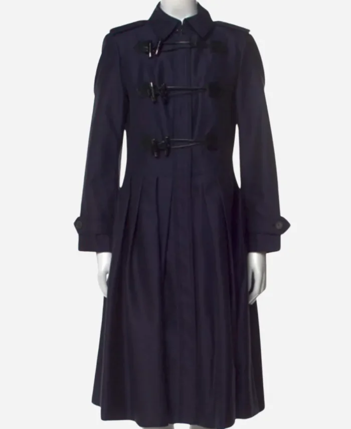 Savannah Guthrie Blue Trench Coat