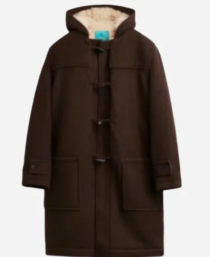 Siaja Tv-Series North of North 2025 Anna Lambe Brown Wool Shearling-Lined Coat
