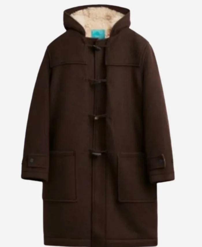 Siaja Tv-Series North of North 2025 Anna Lambe Brown Wool Shearling-Lined Coat