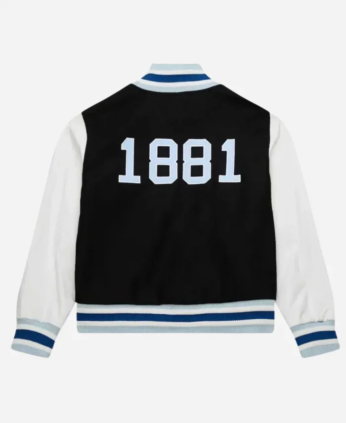 Spelman College Jaguars Homecoming Black And White Letterman Varsity Jacket