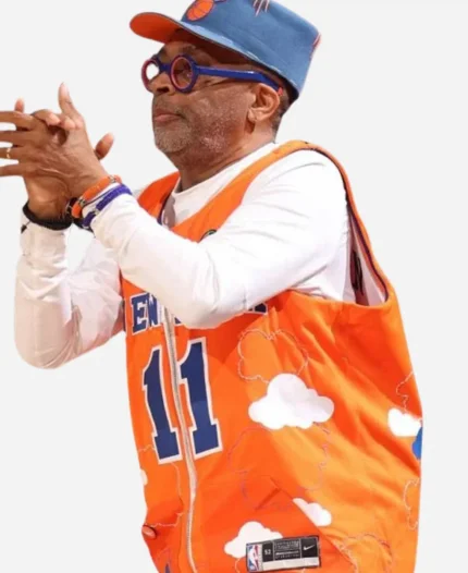 Spike Lee 2025 New York Knicks Orange Zipper Vest