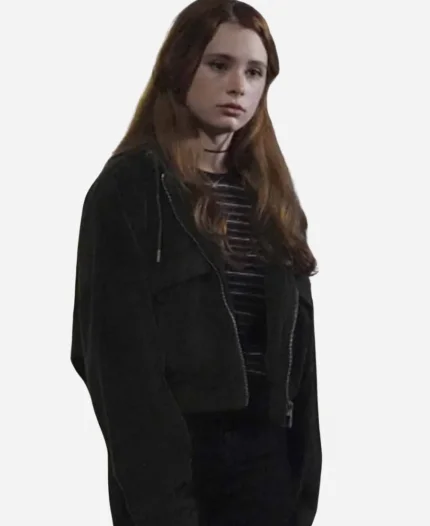 Stella Walker Tv Series Walker 2021 Violet Brinson Black Cropped Jacket