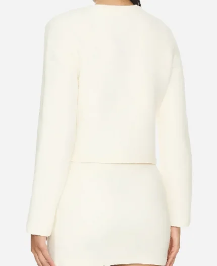 TV-Series Million Dollar Secret Season 01 Ecru White Tweed Blazer