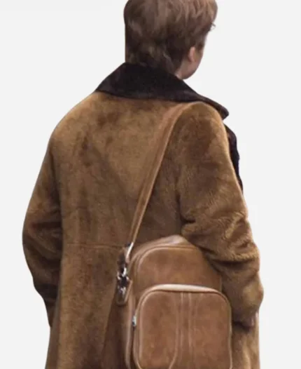 Taron Egerton Tv Series Rocketman Elton John Brown Shearling Coat