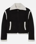 Taylor Swift Black Guest in Residence Grizzly Black Bomber Jacket