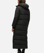 The Ministry Of Ungentlemanly Warfare Eiza González Black Puffer Coat