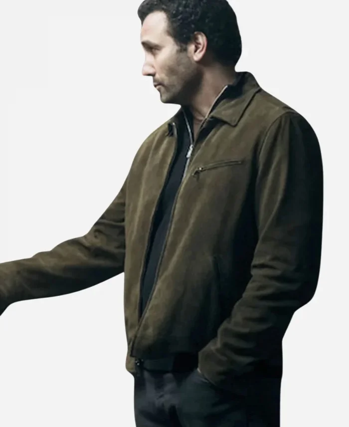 The Night Agent S02 Sami Saidi Suede Leather Jacket
