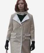 The Queen’s Gambit Anya Taylor-Joy Check Coat