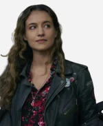 The Republic of Sarah Stella Baker Black Leather Jacket
