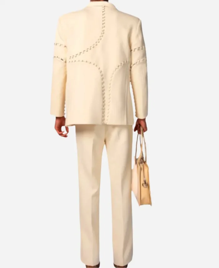 The Today Show 2025 Raul Lopez Button Detail White Suit