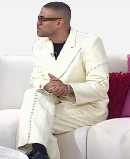 The Today Show Raul Lopez Button Detail Suit