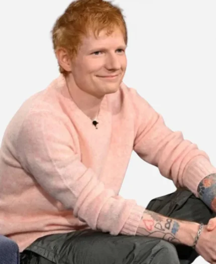 The Tonight Show Starring Jimmy Fallon Ed Sheeran Pink Sweater For Sale