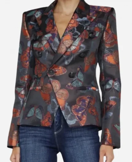 Tv Series Beyond The Gates 2025 Hayley Lawsons Butterfly Jacquard Blazer