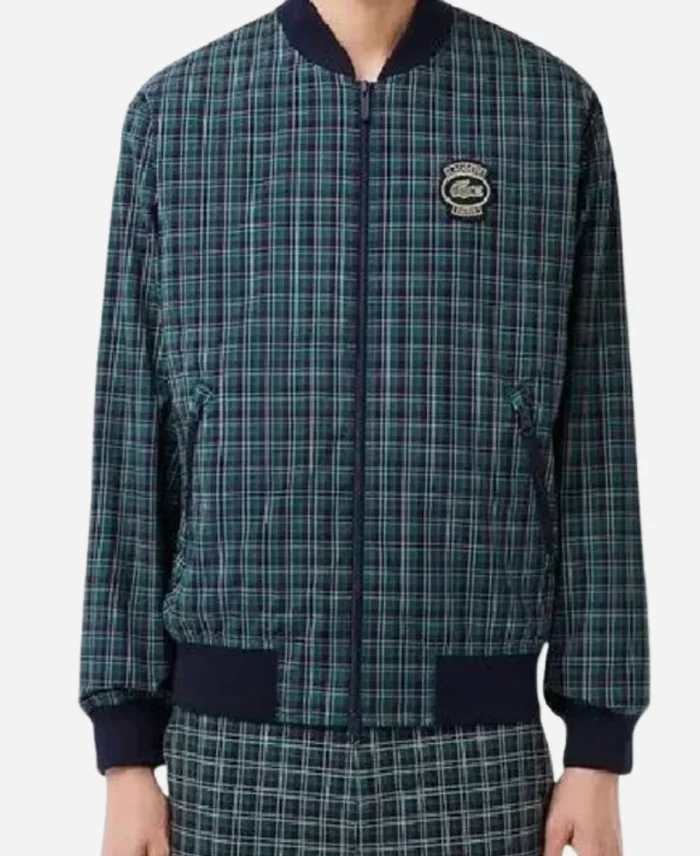 Tv Series Mythic Quest Season 04 Pootie Shoe Navy Blue Check Bomber Jacket