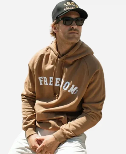 Unisex Freedom Brown Pullover Hoodie