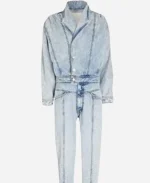Vanessa Johnson All Rise Season 03 Samantha Marie Ware Blue Denim Jumpsuit