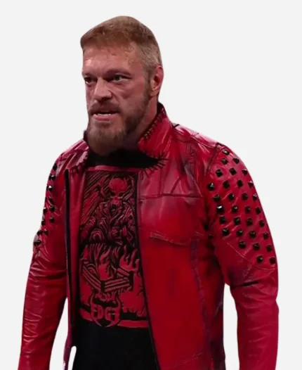 WWE Edge Red Studded Jacket