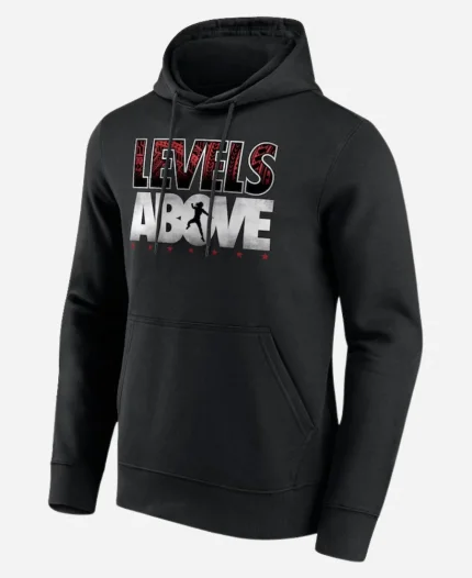 WWE Roman Reigns Levels Above Black Pullover Hoodie