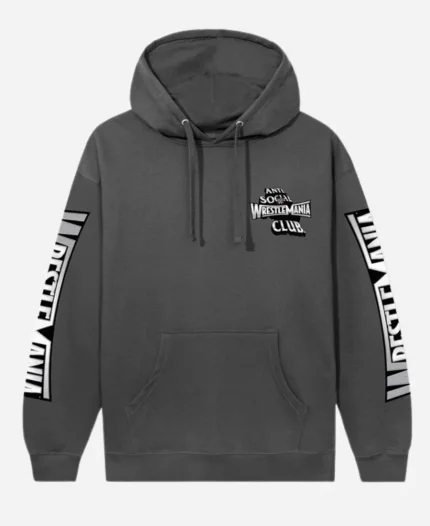 WWE x ASSC Wrestlemania Grey Hoodie