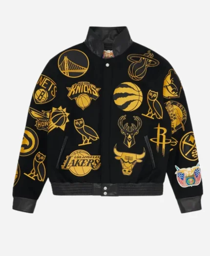 2023 OVO NBA Jeff Hamilton Team Icons Black & Golden Jacket