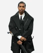 2025 Met Gala ASAP Rocky Black Coat