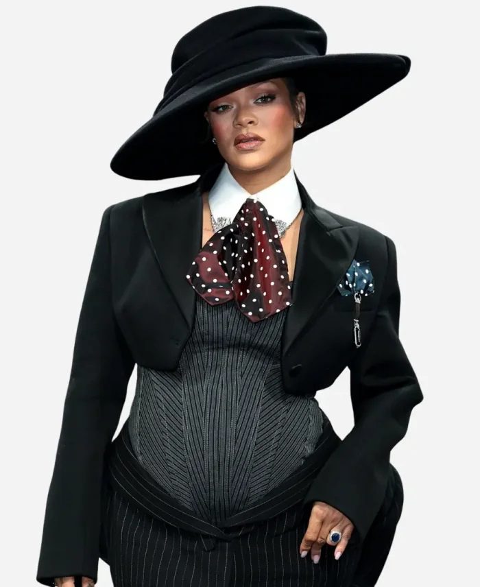 2025 Met Gala Rihanna Cropped Blazer