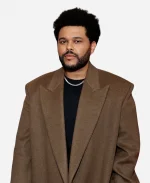 2025 The Weeknd NY Premiere Hurry Up Tomorrow Brown Trench Coat