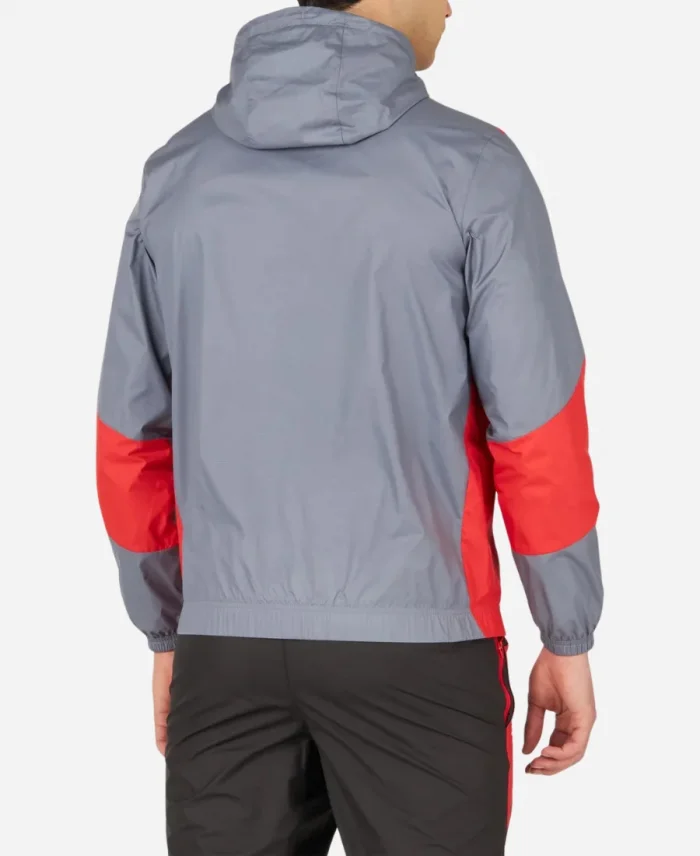 AC Milan 1899 Prematch Grey Zipper Hooded Jacket For Sale