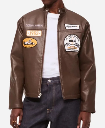 Abercrombie McLaren Leather Racer Jacket