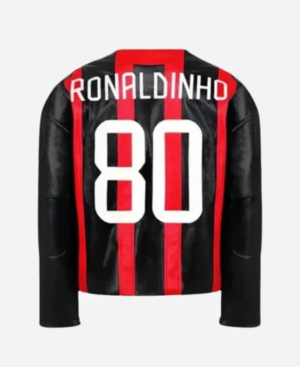 Abyss R80 Milan Leather Red And Black Jacket