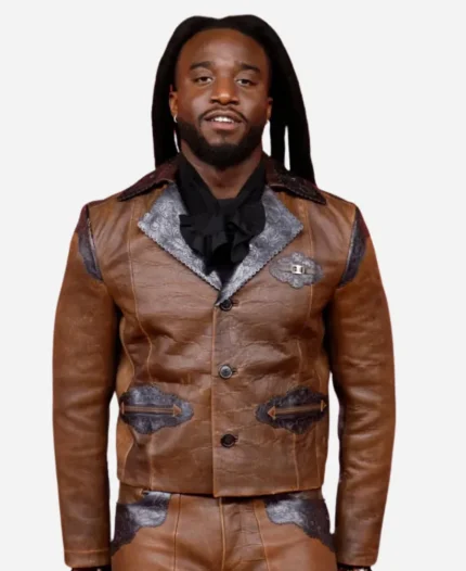 Academy Country Music Awards Shaboozey Leather Jacket