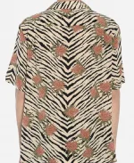 Adam Levine The Voice S27 Zebra Rose Print Shirt
