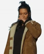 Adèle Exarchopoulos Wingwomen 2023 Shearling Leather Jacket