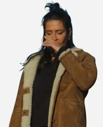 Adèle Exarchopoulos Wingwomen 2023 Shearling Leather Jacket
