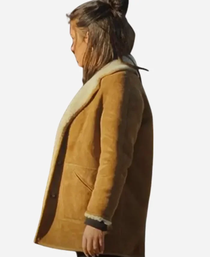 Adèle Exarchopoulos Wingwomen Leather Shearling Jacket