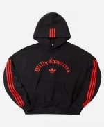 Adidas x Willy Chavarria SS25 Black & White Pullover Hoodie
