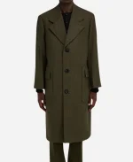 Adrien Brody Movie The Brutalist 2025 László Tóth Brown Wool Coat