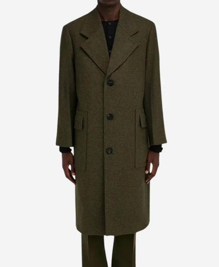 Adrien Brody Movie The Brutalist 2025 László Tóth Brown Wool Coat