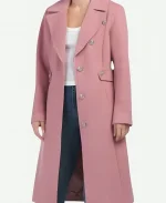 Aja Naomi King Grosse Pointe Garden Society S01 Pink Coat